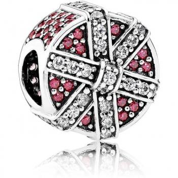 Pandora 925 Sterling Silver Red Shimmering Gift Charm