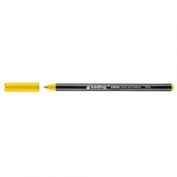 edding 1300 rotulador de color de trazo medio - amarillo - 1 rotulador - punta redondeada 2 mm - rotulador para dibujar y escribir - rotulador para el colegio, mandalas, Bullet Journals