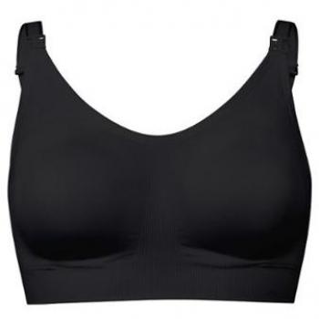 Sujetador para embarazo y lactancia Medela Ultimate BodyFit Bra M negro - Características: diseño ajustable, soporte adicional para el busto, tejido suave y transpirable, copas moldeadas, fácil acceso para la lactancia, sin cost