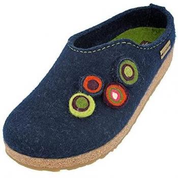 Haflinger Kanon, Zapatillas de Estar por casa Unisex Adulto, Azul, 37 EU