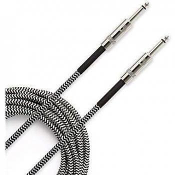 D'Addario Custom Series Braided Instrument Cable, Grey, 15'