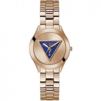 Reloj de mujer Guess Tri Plaque GW0675L3 de acero con correa oro rosa