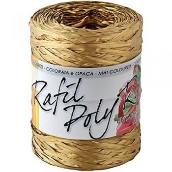 Rafia sintética 6802 5 mm x 200 m color oro 33 Brizzolares