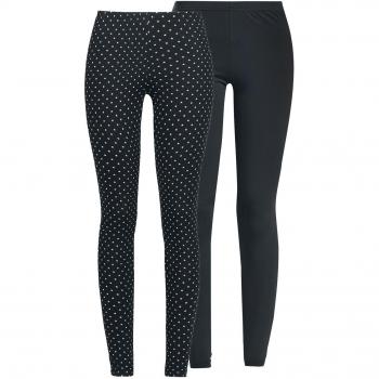 R.E.D. by EMP Leggings Chica - Pack de 2 Leggings Negro L
