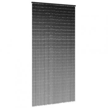 Dark Grey Bamboo Insect Door Curtain 90x220 cm