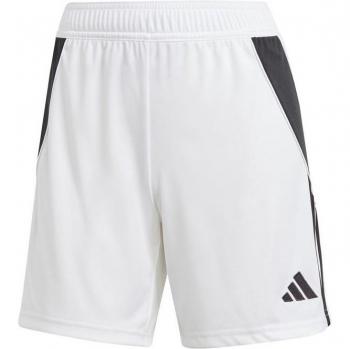 Pantalones de fútbol adidas Tiro 24 mujer blanco, tipo: pantalones deportivos, características: diseño clásico, tejido ligero y transpirable, cintura elástica con cordón ajustable, bolsillos laterales con cremallera, tecnología Cl