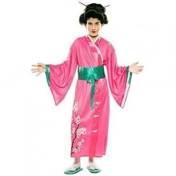 EUROCARNAVALES Disfraz de Japonesa Rosa para niña