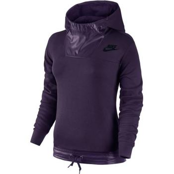 Nike W Nsw Av15 Hoodie Po Flc - Sudadera para mujer, color morado, talla XL