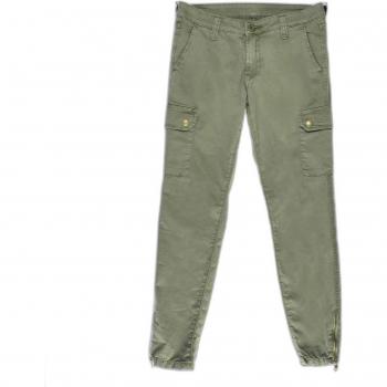 Le Temps des Cerises Women's Army Cargo Trousers in Khaki
