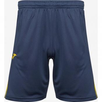 Bermuda de fútbol Joma Championship VII para hombre en color marino y amarillo
