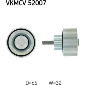 Polea tensora/guía, correa trapezoidal y poli V SKF VKMCV 52007
