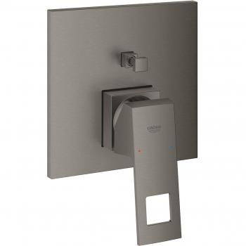 Mezclador monomando Grohe Eurocube para 2 salidas en grafito duro cepillado - 24062AL0
