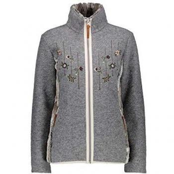CMP - Chaqueta de Forro Polar para Mujer, otoño/Invierno, Color Gris, tamaño 38