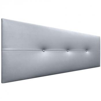 Cabecero Tapizado de Polipiel AQUALINE Pro Plata 145cm para Camas 120/135/140