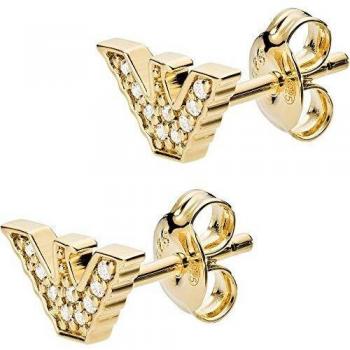 Emporio Armani Women's Gold Stud EG3423710 - Pendientes para mujer