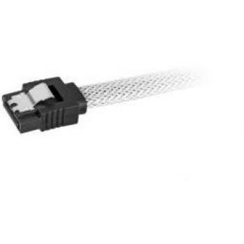 Cable SATA 3 de 0,3 m con conector de 7 pines en color Negro y Blanco