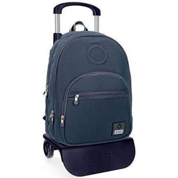Enso Basic Mochila Doble Compartimento con Carro Azul 32x46x17 cms Poliéster 25.02L