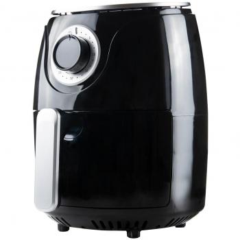 Freidora de Aire Total Cuisine Diseño Italiano 2,4L 1000W Sin Aceite Negra