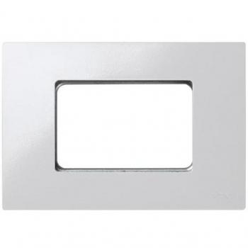 Placa Americana Blanca 3 Módulos Estrechos Simon 27 Play 2700613-030