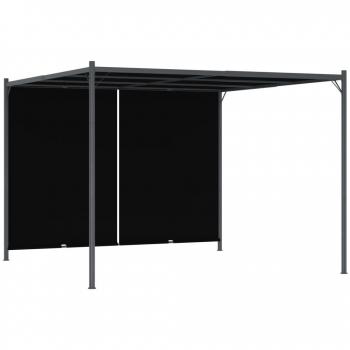vidaXL Garden Pergola with Retractable Roof 3x3 m Anthracite