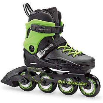 Rollerblade Patines Cyclone, Niños, Negro/Verde Acido, 38