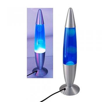 DonRegaloWeb - Lámpara de lava azul y blanca 48 cm de alto                                                                                                                                                                            [Clase de eficiencia ene