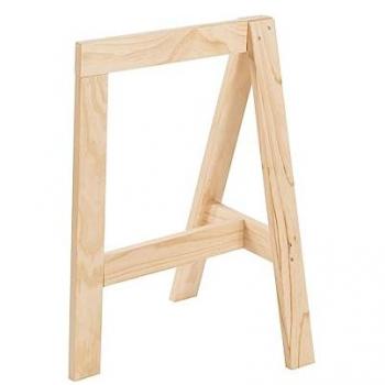 Caballete de Madera para Escritorio Glam de Fondo Reducido - 50 x 77 x 74 cm, Color Marrón
