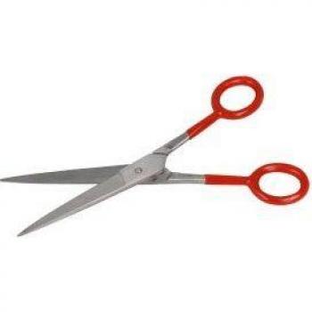 Zenish Tijera Professional Metal Silver Mango Rojo 7 1ud