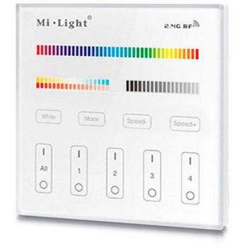 LEDBOX Mando 4 zonas RGB+CCT táctil empotrable T4