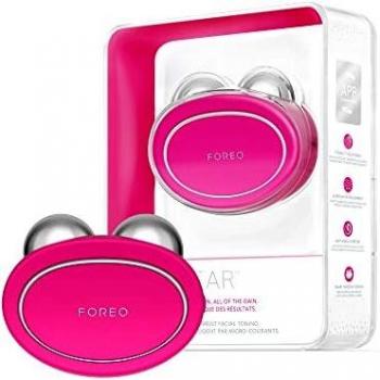 FOREO BEAR Smart Microcurrent Face Lift Device, Fuchsia for Instant Full Facial Firming, 5 Intensities, Anti-Shock System, 90 uses/USB charge, App-connected, 2-year Warranty