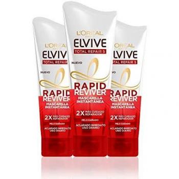 L'Oréal Paris Elvive Total Repair 5 Rapid Reviver, Mascarilla Instantánea Reparadora para Pelo Dañado - 180 ml