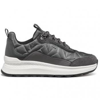 Geox Women's Waterproof Casual Sneakers Spherica Actif X2 in Dark Grey - Comfortable and Versatile for Winter and Rain