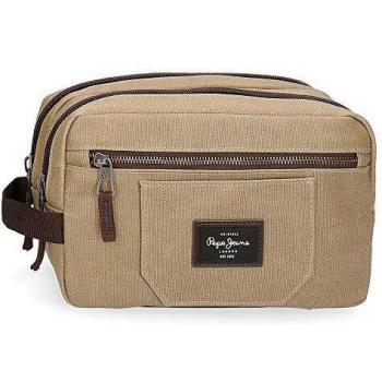 Neceser Pepe Jeans JASP Adaptable, Marrón, 26x16x12 cm