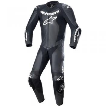 Alpinestars Mono de Cuero GP Force Lurv 1 PC Negro, Traje de cuero de moto de una pieza perforado, Talla 50