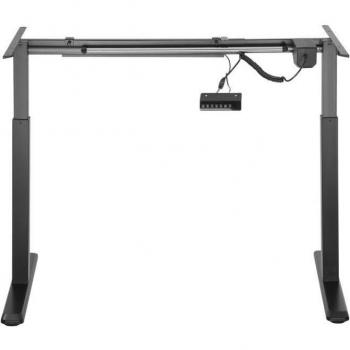 Aisens DF01B-079 Bastidor de Escritorio Motorizado, Altura Ajustable con Panel de Control, Capacidad de Carga hasta 80kg, Color Negro