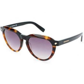 Dsquared2 Women's Sunglasses DQ0287 5356B, Brown, ONE SIZE, Oval Style