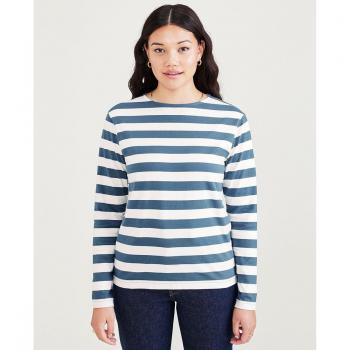 Camiseta de mujer Dockers de manga larga y cuello barco