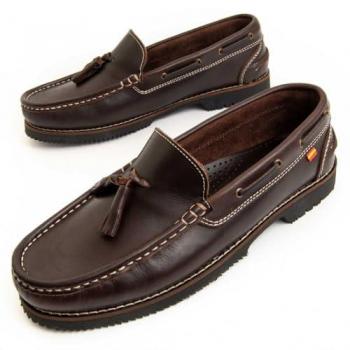 Mocasín Casual de Piel Marrón para Hombre Puranautic 95731 Talla 41