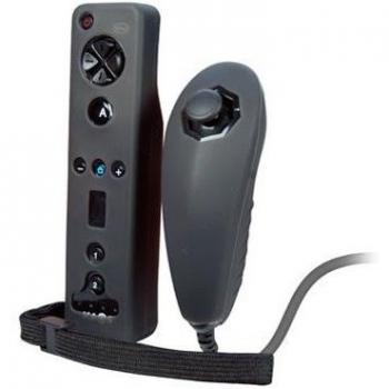 Remote Plus + Manette Nunchuk + Dragonne + Silicone pour Wiimote/Nunchuck - noir [Importación francesa]