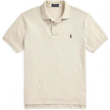 Ralph Lauren Men's Custom Slim Fit Cotton Mesh Polo Shirt - Beige