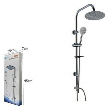 Kit de Ducha Columna Corredera con Grifo Mezclador Cromado 69124