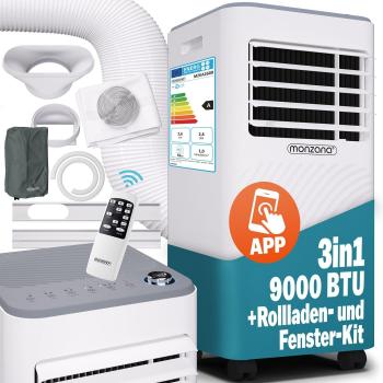 Aire Acondicionado Móvil 4 en 1 MZKA2600 Blanco con Control por App y Voz