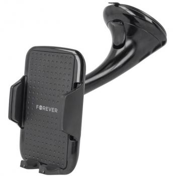 Soporte Universal para Smartphone de Coche Forever CH-100, Ajustable y con Ventosa Negra