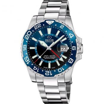 Reloj Jaguar Ceramic GMT Azul Para Hombre J1011/2