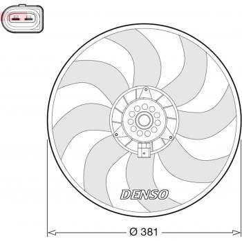 Ventilador de refrigeración del motor DENSO DER02006
