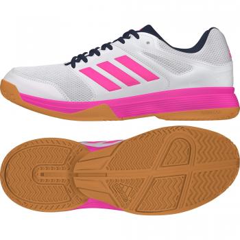 adidas Speedcourt W, Zapatillas de vóleibol Mujer, FTWR White/Shock Pink/Collegiate Navy, 45 1/3 EU