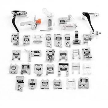 Máquina de coser prensatelas, 32pcs Máquina de coser Prensatelas fijado para el hermano del cantante Janome Parte doméstica, Cantante, Janome, Elna, Toyota, nuevo hogar, Sencillez