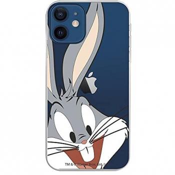 Funda Transparente Oficial para iPhone 13 de Warner Bros con Silueta de Bugs Bunny - Looney Tunes