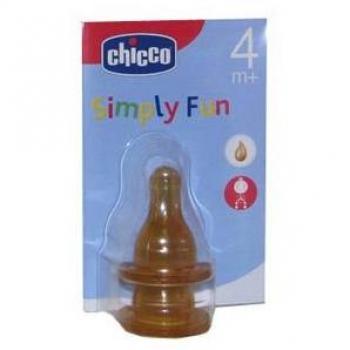 Tetinas de Caucho Natural Flujo Papilla para Bebés +4 Meses, Pack de 2 - Chicco
