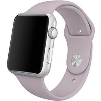 Apple Watch Reemplazo Banda, ihrkleid suave silicona Reemplazo Deportes muñequeras correas para Apple iWatch todos los modelos, color Purple 38 MM